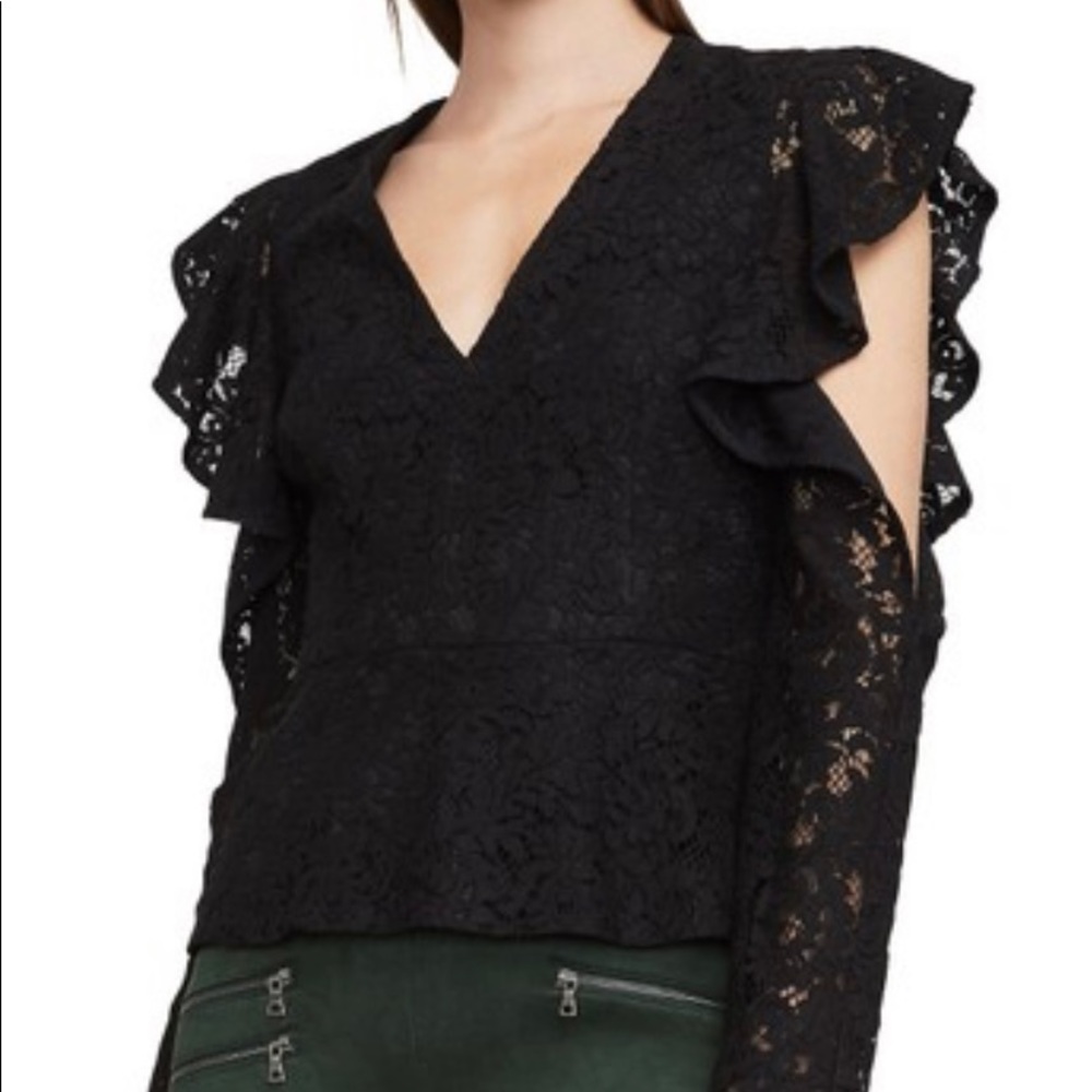BCBGMaxAzaria  Lace Blouse black